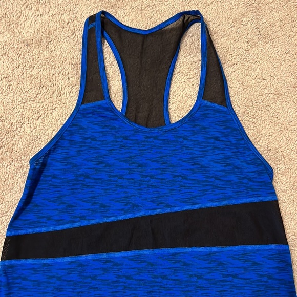 Express Core Performance Blue w/ Mesh Tank Top - Size Small - Picture 4 of 5